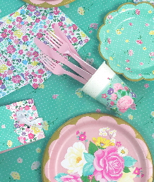 Floral Tea Party Supplies, Packs, Decorations & Balloons